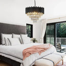 Axyaa Nordic Luxury Crystal LED Chandelier for Highend Living Room and Bedroom