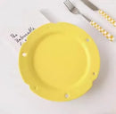 Axyaa Matte Cheese Plate - Pure White Ceramic, Cute Breakfast Bread Plate