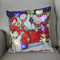 Axyaa LED Christmas Pillow Cover for Festive Holiday Decor