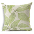 Axyaa Tropical Plants Linen Cushion Cover 45x45cm - Decorative Sofa Bed Pillow Case