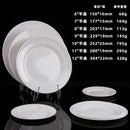 Axyaa Melamine Steak Trays Round Dinner Plates Dining Sets Hotel Househould
