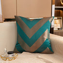 Axyaa Geometric Jacquard Square Cushion Cover 45x45 Polyester Throw Pillowcase