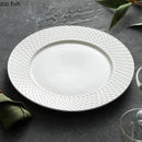 Axya Relief Texture Ceramic Dining Plate Steak Pasta Dessert Molecular Cuisine Tableware