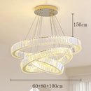 Axyaa Crystal Chandelier Pendant Light for Living Room Dining Room Ceiling Lighting