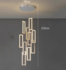 Axyaa Nordic Crystal LED Chandelier for Living Room, Staircase & Indoor Lighting