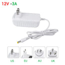 Axyaa 12V Power Adapter LED Driver Charger AC 100-240V 1A 2A 3A EU US UK AU Plug