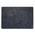 Axyaa Khaki Leather Placemats Set for Dining Table, Waterproof & Non-Slip Mats