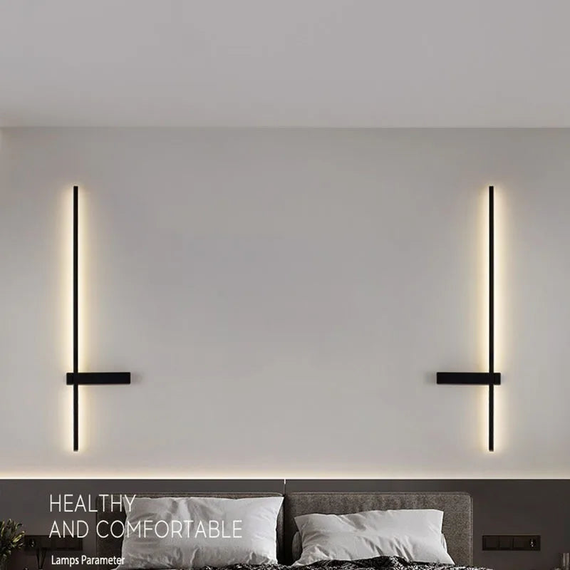 Axyaa Nordic Linear Wall Lamp for Bedroom Living Room Aisle Stairwell Lighting