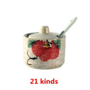 Axya Ceramic Seasoning Tank Set - Kitchen Storage Bottles & Jars