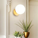 Axyaa Glass Ball Wall Lamp for Indoor Lighting in Bedroom Living Room Aisle Corridor
