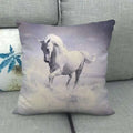 Axyaa Horse Print Cushion Covers: Animal Pillow Cases for Home Decoration