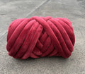 Axyaa Super Velvet Chunky Yarn - Thick Cotton Wool Tube Yarn for DIY Handwork