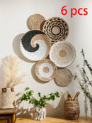 Axyaa Seagrass Wall Hanging Boho Home Decor Handmade Natural Art for Bedroom & Living Room