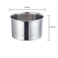 Axyaa Stainless Steel Spice Grains Organizer with Lid - Durable Home Kitchen Stew Pot