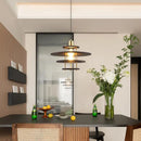 Axyaa Retro Walnut Wood Dining Pendant Light Vintage Style Solid Wood Table Bar Light