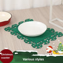 Christmas Snowflake Felt Coaster Set by Axyaa
