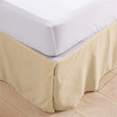 Axyaa Brushed Home Bed Skirt  Machine Washable Decorative Wrap Around Hotel Quality