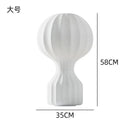 Axyaa Nordic White Silk Desk Lamp for Bedroom and Living Room