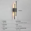 Nordic LED Wall Lamp Indoor Lighting for Living Room Bedroom Decor - Axyaa