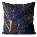 Axyaa Ginkgo Print Cushion Cover - Square Pillowcase for Home Decor