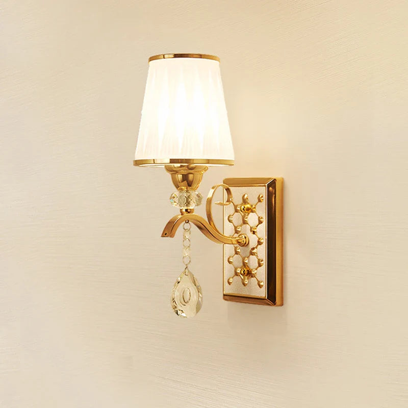 Axyaa Modern Glass Wall Light for Bedroom and Living Room