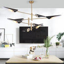 Axyaa Modern Renaissance Gold Black Metal Chandelier Nordic Design Dining Bedroom Light