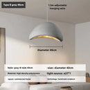 Axyaa Nordic Wabi Sabi E27 Chandelier Pendant Light - Home Decor Loft Hanging Fixture