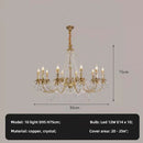Axyaa Crystal Chandelier LED Hanging Lamp for Luxury Living Room Decor