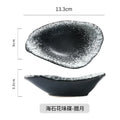 Axyaa Ceramic Sea Stone Flower Plate Set - Japanese Style Tableware