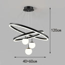 Axyaa Modern Indoor Pendant Light LED Chandelier Ceiling Lamp for Dining Room