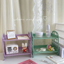 Axyaa 2 Layer Desktop Storage Rack - Cute & Kawaii Cosmetic Jewelry Organizer