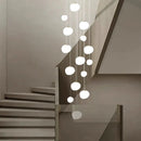 Axyaa Staircase Chandeliers Pendant Light Lamps, Modern Home Decor LED Lights for Living Room