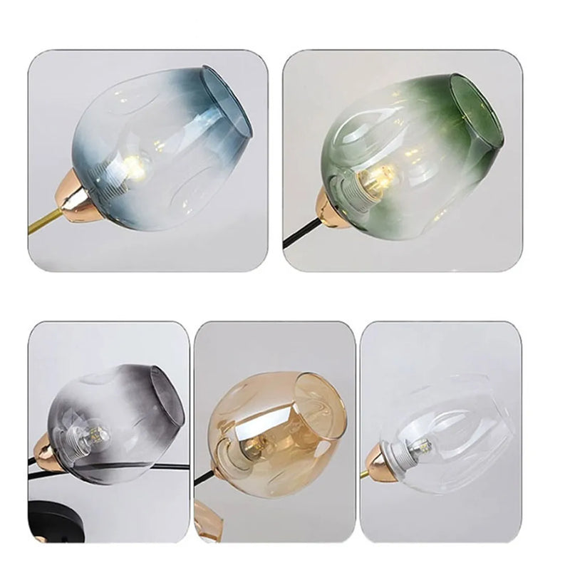 Axyaa Glass Shade Replacement for DNA Magic Bean Lights - 18cm, Concave Lens - E27 Lamp Cover