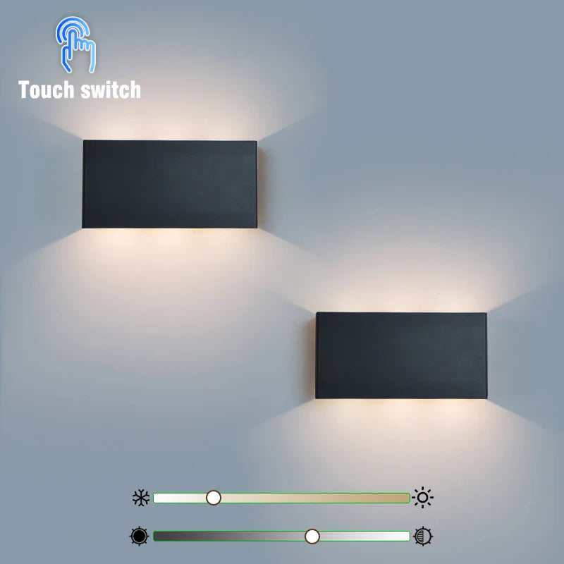 Axyaa Wireless LED Wall Lamp Touch Dimming Night Light - 3 Colors