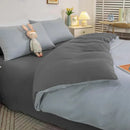 Axyaa Solid Color 4-Piece Bedding Set for Double Bed