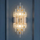 Axyaa Crystal Wall Lamp: Elegant Lighting for Home, Hotel, or Banquet Hall