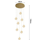 Axyaa Nordic Stair Chandelier Pendant Lights for Living, Bedroom, and Dining Room