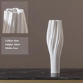 Axyaa White Round Ceramic Vases | Handmade Terracotta Flower Pot Home Decor