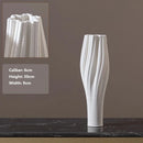 Axyaa White Round Ceramic Vases | Handmade Terracotta Flower Pot Home Decor