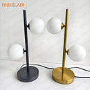 Axyaa Glass Ball Table Lamp Bedroom Bedside Nordic Living Room Floor Study Desk Light