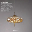 Axyaa Glass Art Master Bedroom Pendant Light Bar Counter Hanging Lamp