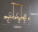 Axyaa Crystal Chandelier Pendant Light for Living Room, Dining Room, and Ceiling - Indoor Luxury Lighting