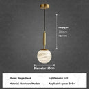 Axyaa Marble Chandelier Pendant Light Set
