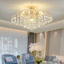 Axyaa Postmodern Crystal Chandelier: Luxury Living Room Lighting, French Style Fashion Fixture