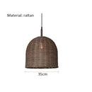 Axyaa Rattan Ceiling Chandelier for Elegant Living Room Home Decor