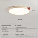 Axyaa Nordic LED Cream Wind Saucer Ceiling Light for Interior Decor