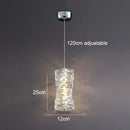Axyaa Crystal Pendant Lights: Modern Luxury Bedroom & Living Room LED Chandeliers