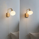 Axyaa LED Wall Light Mirror Ceramic Glass Wood Decor Home Lighting