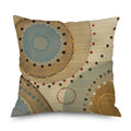 Axyaa Golden Halo Vintage Wood Grain Cushion Cover for Living Room Sofa