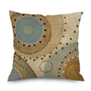 Axyaa Golden Halo Vintage Wood Grain Cushion Cover for Living Room Sofa